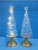Acrylic clear Christmas tree with stars