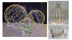 LED light Iron ball cage