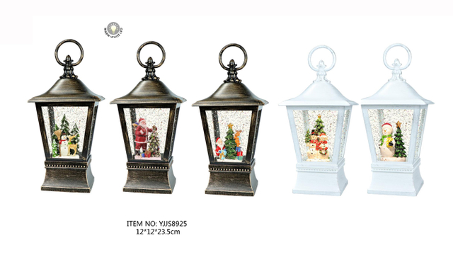 Acrylic Water spinning Light Snowman & Deer / Santa Claus & Tree / Santa Claus & Reindeer SJ - 16