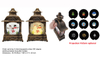 Acrylic Water spinning &interchangeable slides 360 degree Snowmen Family SR - 3