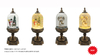 Acrylic Water globe spinner Lantern Snowmen/Angel SR - 91