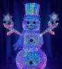 PVC Magic Color +Metal Snowman Modeling Lights