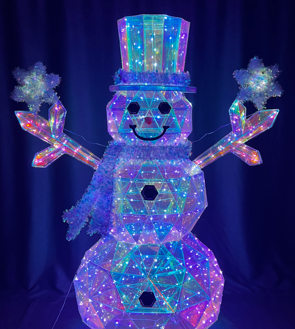 PVC Magic Color +Metal Snowman Modeling Lights