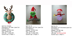 Deer & OWL & Snowman Inflatable Lights - 69