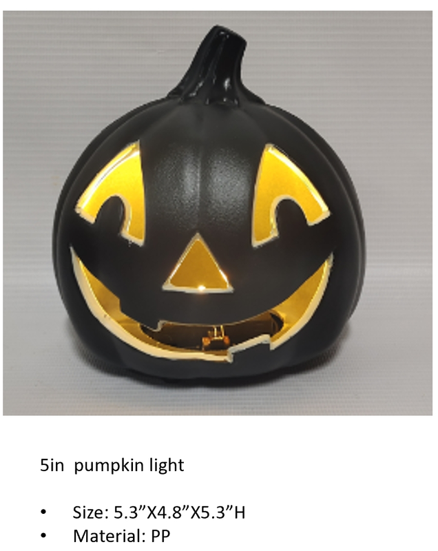 PP 5in Black Pumpkin modle light 