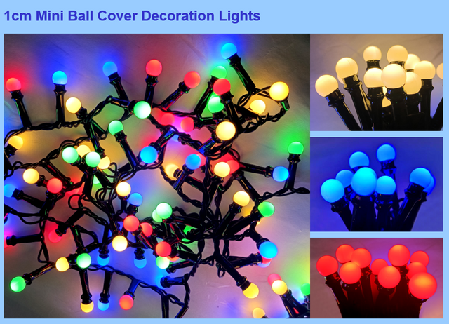 Mini ball cover dec. lights 
