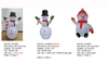 6FT Snowman Inflatable Lights