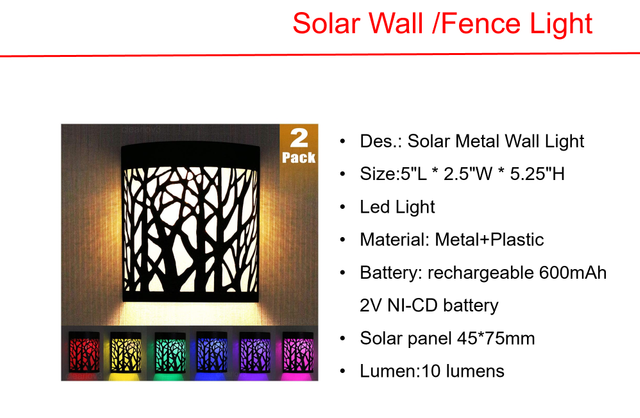 Solar LED Peacock garden Stake &Metal Wall Lights