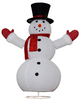 Fabric-wrap Snowman collapsible lights