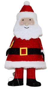 Fabric-wrap Santa collapsible lights