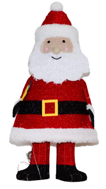 Fabric-wrap Santa collapsible lights