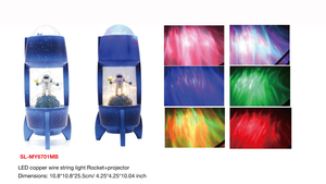 Indoor Decoration LED copper wire string light Rocket+projector- 34