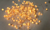 Pearl Firecracker-Shaped Copper Wire Light String with 150 LED Bulbs, 3cm Spacing, Vintage Bronze Tone, Scroll Packaging for Festive/Decorative Use