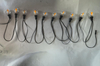 Flame-Effect Bubble LED String Lights with 42.5cm Spacing - Durable PP Body + PETG 40-Light Covers, Water-Resistant Outdoor/Indoor Decorative Lighting