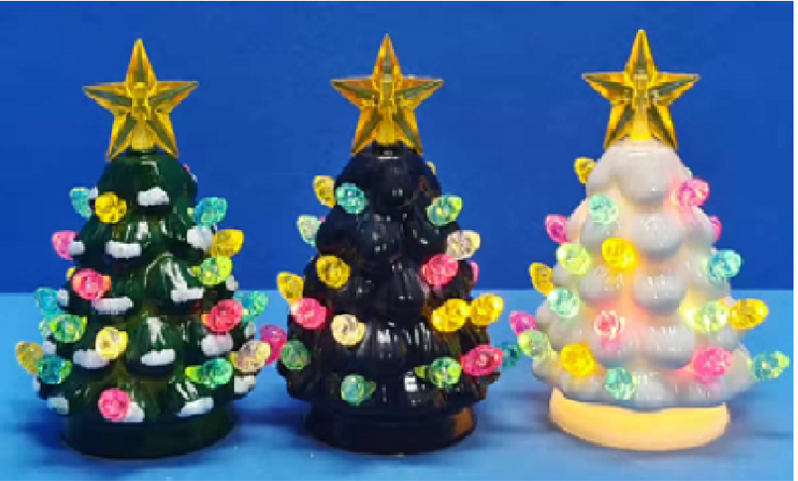 Acrylic candy Christmas tree lights with stars