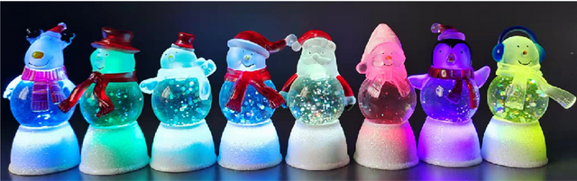 Acrylic water balloon lights Santa Claus and other shapes
