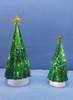 Acrylic green Christmas tree with stars