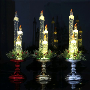 Acrylic transparent candle water light 4