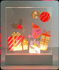 Acrylic Christmas light decorations and ornaments