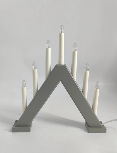 7 LEDs Wooden Candle Bridge Light 2