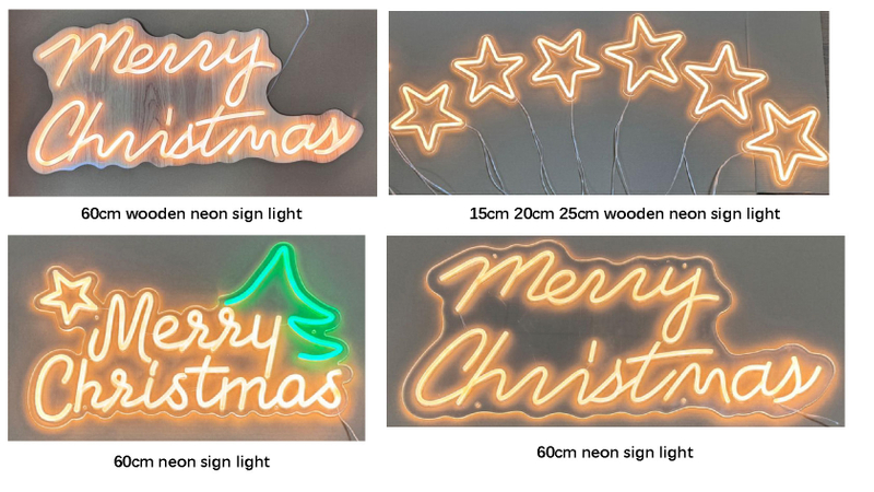 acrylic & wooden sign light