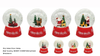 Acrylic Poly Water Snow Globe Car/Reindeer/Santa Claus&Reindeer SR - 129