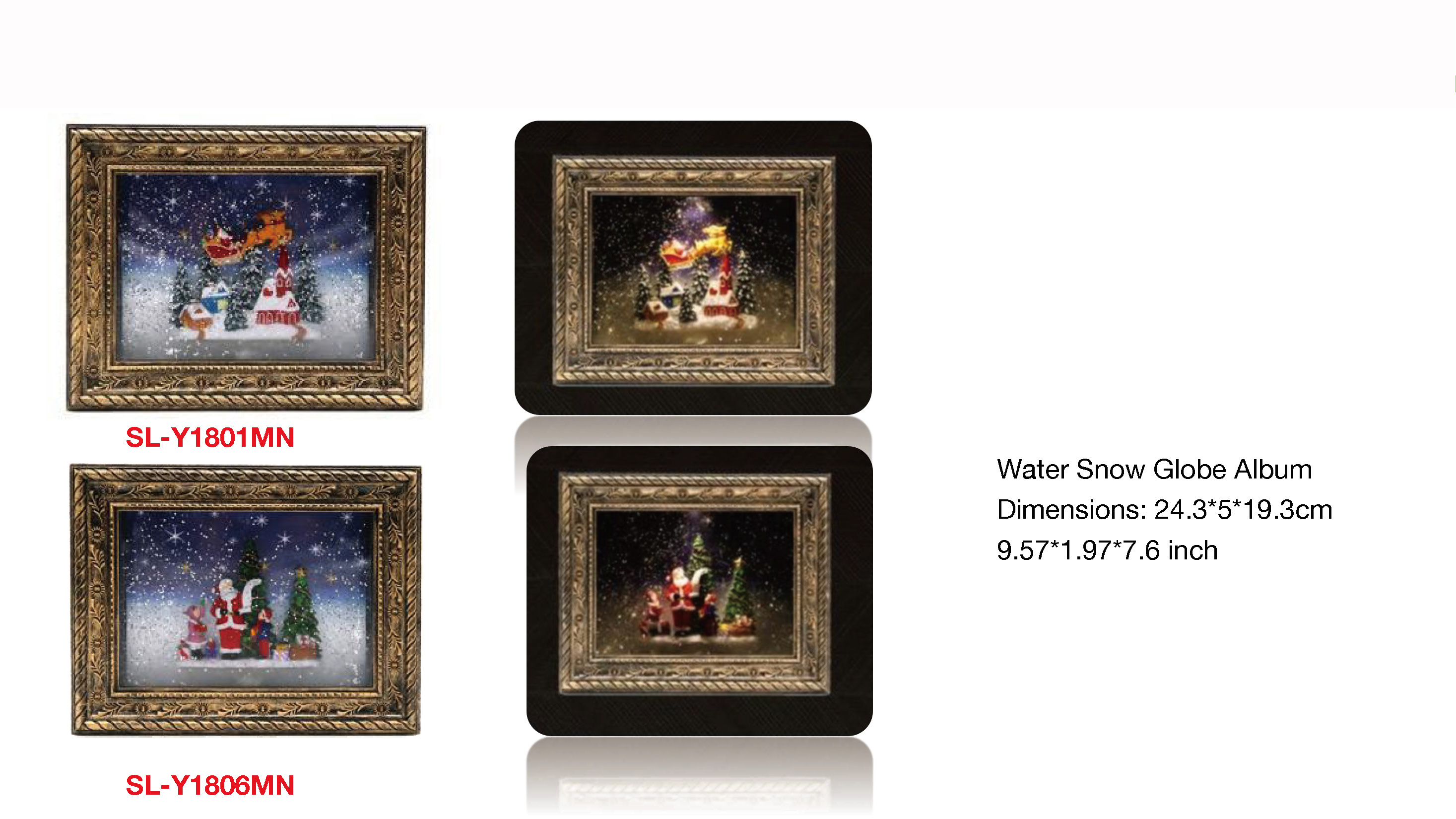 Acrylic Water Snow Globe Album Snowman SR - 117