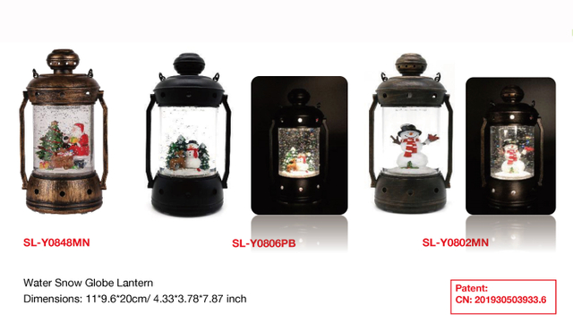 Acrylic Water Snow Globe Lantern Santa Claus/Snowman SR - 108