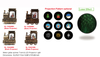 Acrylic Water globe spinner Train & LED Projector Light Santa Claus/Snowmen SR - 66
