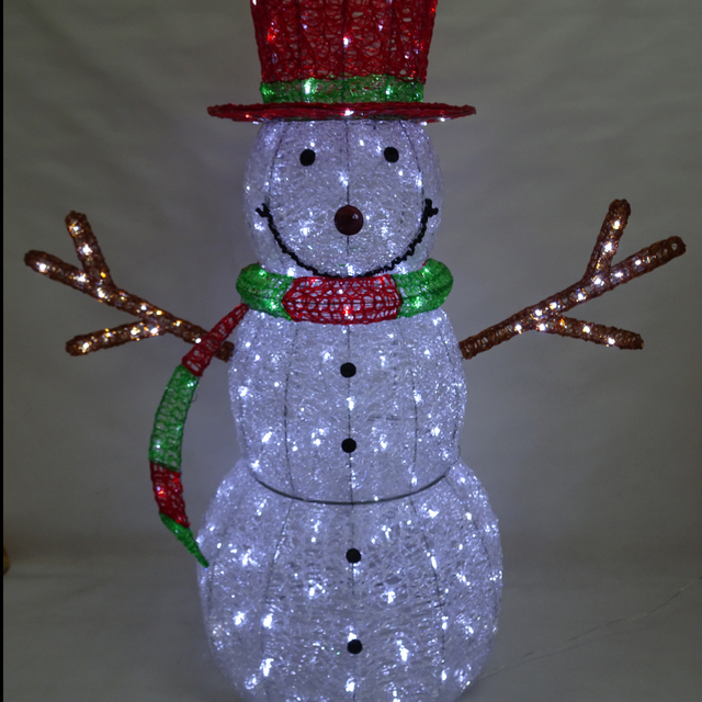 PS 3D Snowman Crystal lights 