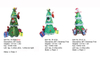 Christmas Tree with Santa/Snowman/ PenguinInflatable Lights