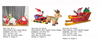 Deer Santa & Santa sleigh Inflatable Lights