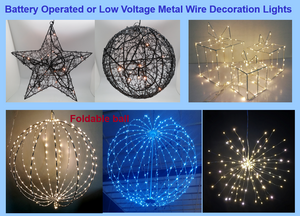 3D Metal wire decoration lights
