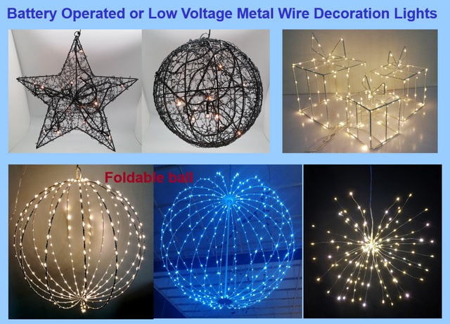 3D Metal wire decoration lights