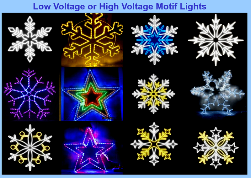 Low voltage or High voltage Street motif Lights