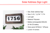 Solar LED Plastic Post Light & address Sign Lights