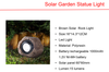 Solar LED Brown Solar Rock Light