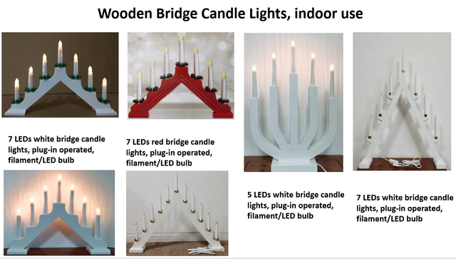 Wooden Bridge Candle Lights
