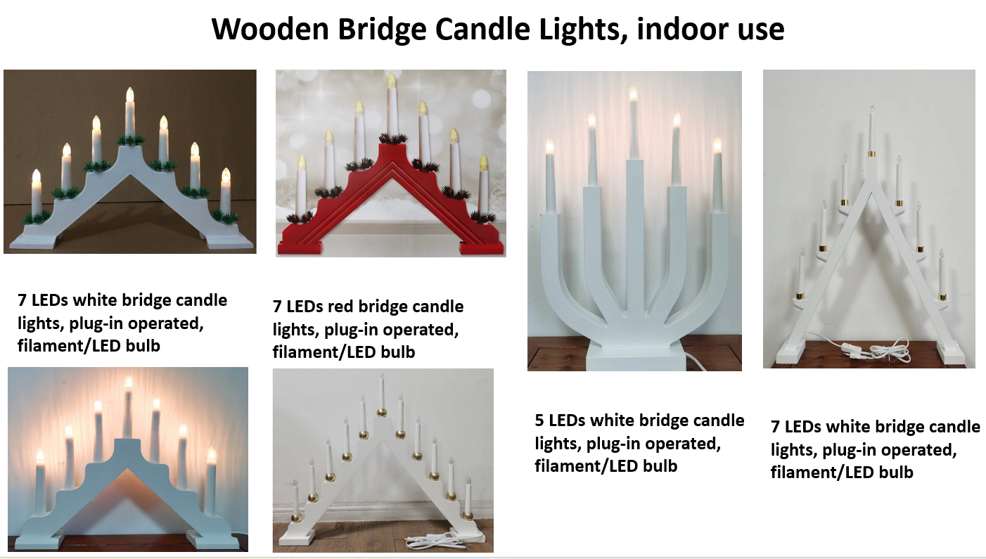 Wooden Bridge Candle Lights
