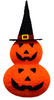 Fabric-wrap 2pcs Pumpkin collapsible lights