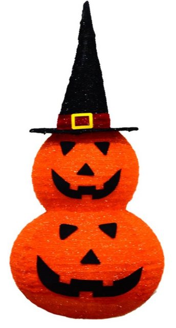 Fabric-wrap 2pcs Pumpkin collapsible lights