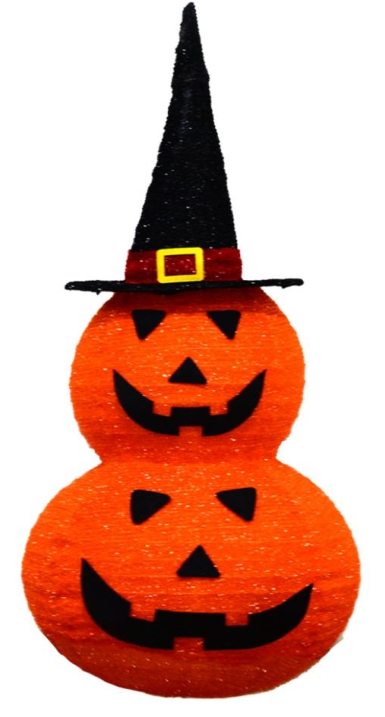 Fabric-wrap 2pcs Pumpkin collapsible lights