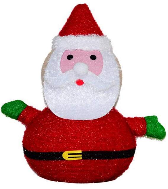 Fabric-wrap Santa collapsible lights