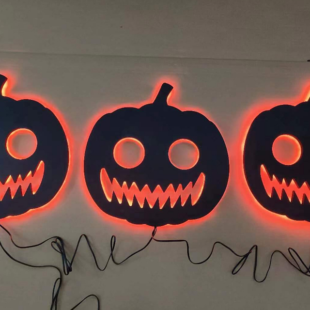 Halloween Wooden Pumpkin（Set of 3)