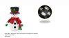 Indoor Decoration Snowman Tree Top Projector (metal+cloth material)- 42