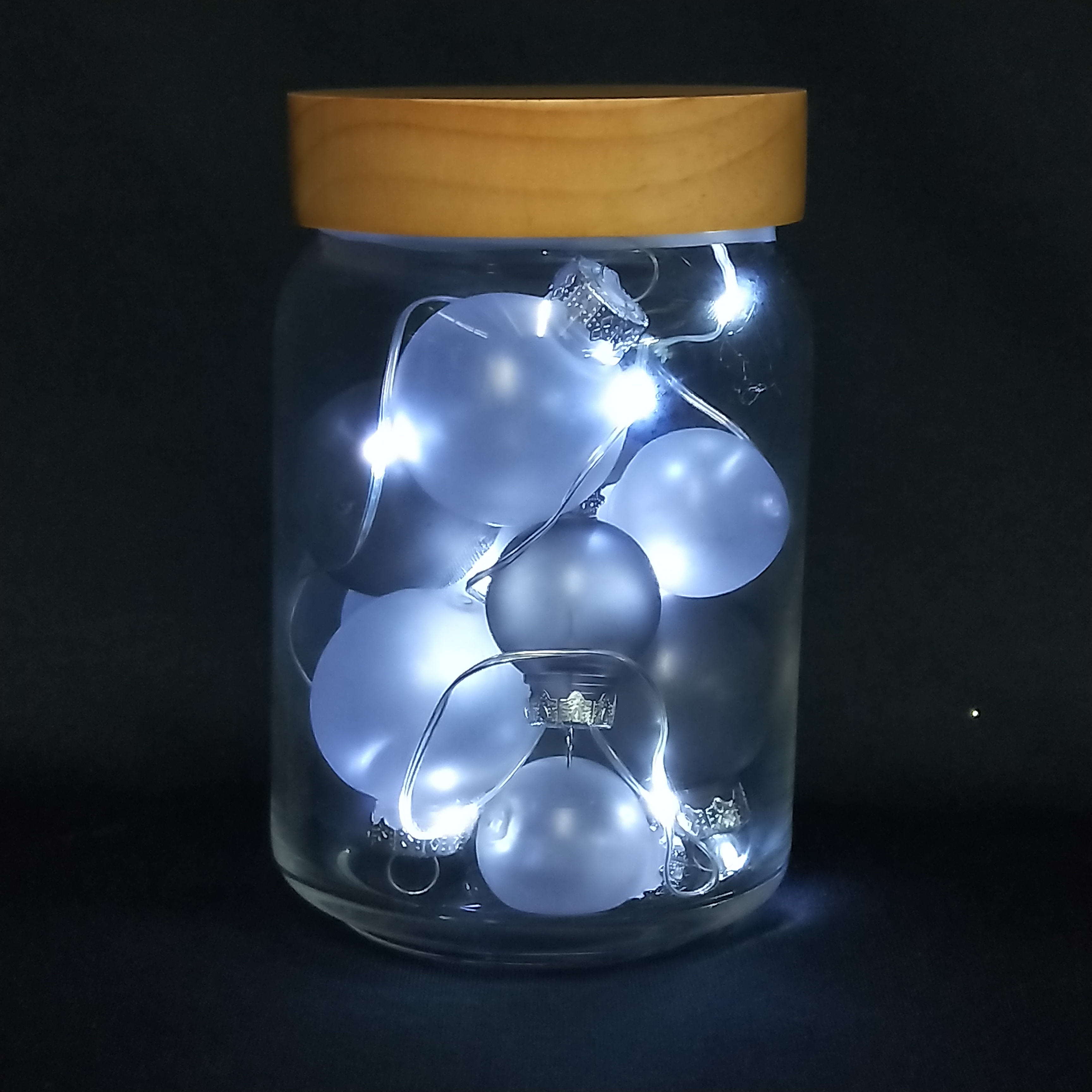 Glass pot+PET ball lights 