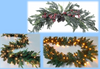 Wreath Pinecone rattan +SMD lights