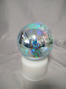 3D Colorful Fantasy Ball Light (Heart-shaped Design) with Rotating Base