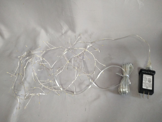 2M Waterfall Firecracker LED String Lights - Dynamic Central White Flowing Light with Side Warm White Steady Glow