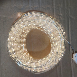 10M Φ5.5mm Transparent Tube-Encased Silver Copper Wire LED String Lights - 740 Warm White LEDs, 1.4cm Spacing for Elegant Ambient Lighting